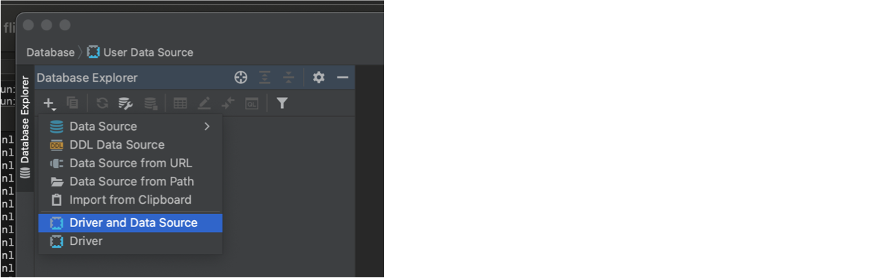 Add Driver and Data Source