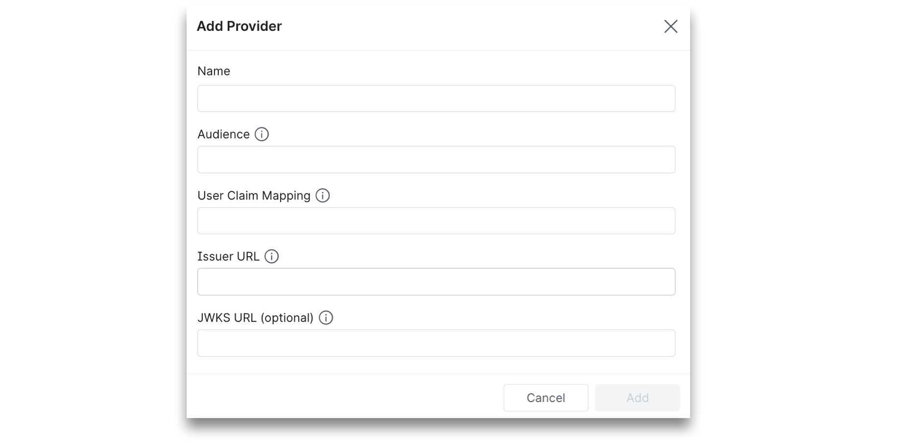 This is a screenshot showing how to add an External Token Provider. This is a screenshot showing how to add an External Token Provider.