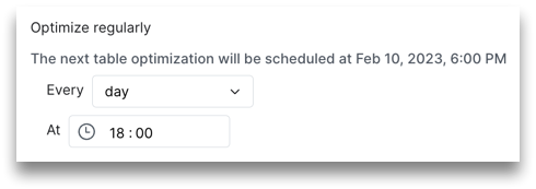 Setting an Arctic Optimization Schedule. Setting an Arctic optimization schedule frequency - by day.