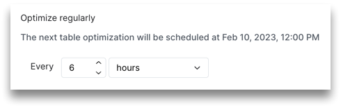 Setting an Arctic Optimization Schedule. Setting an Arctic optimization schedule frequency - hours.