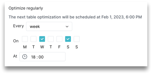 Setting an Arctic Optimization Schedule. Setting an Arctic optimization schedule frequency - by week.