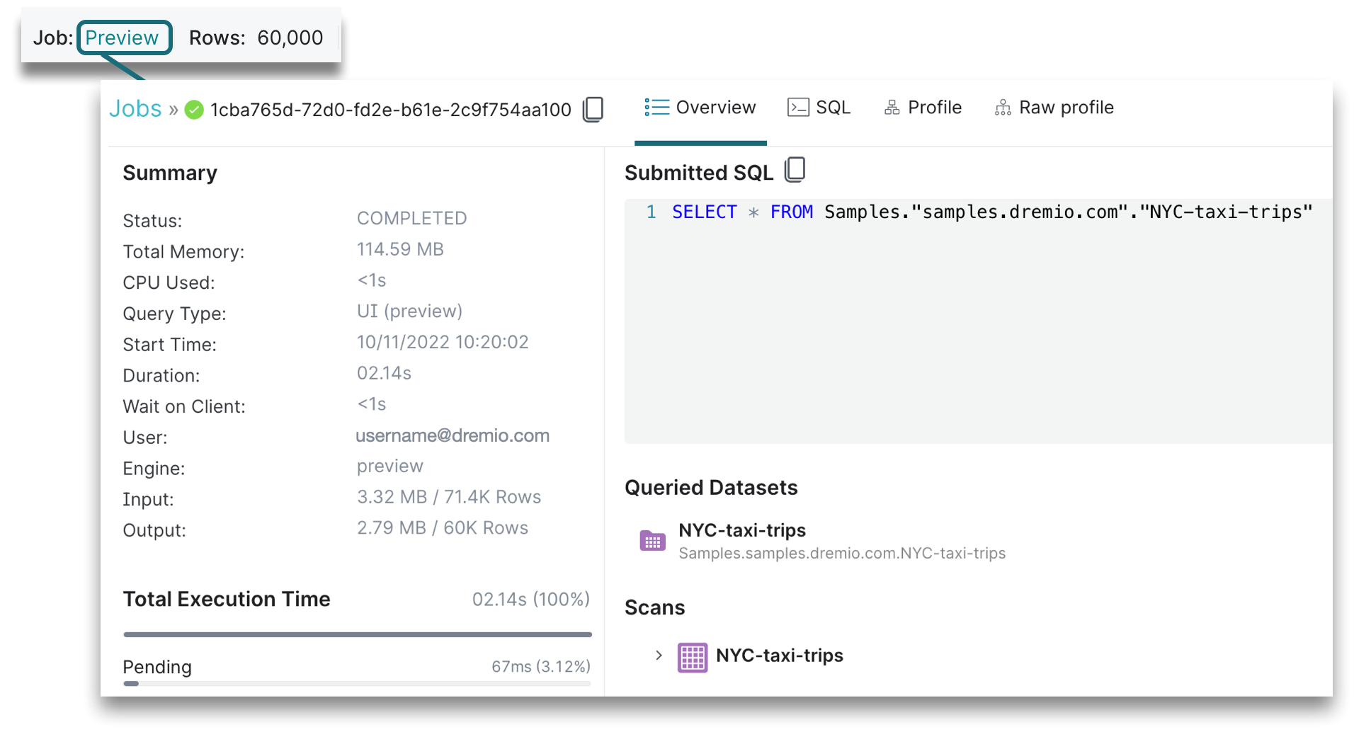 This is a screenshot showing the execution state on the SQL Runner. This is a screenshot showing the execution state on the SQL Runner.