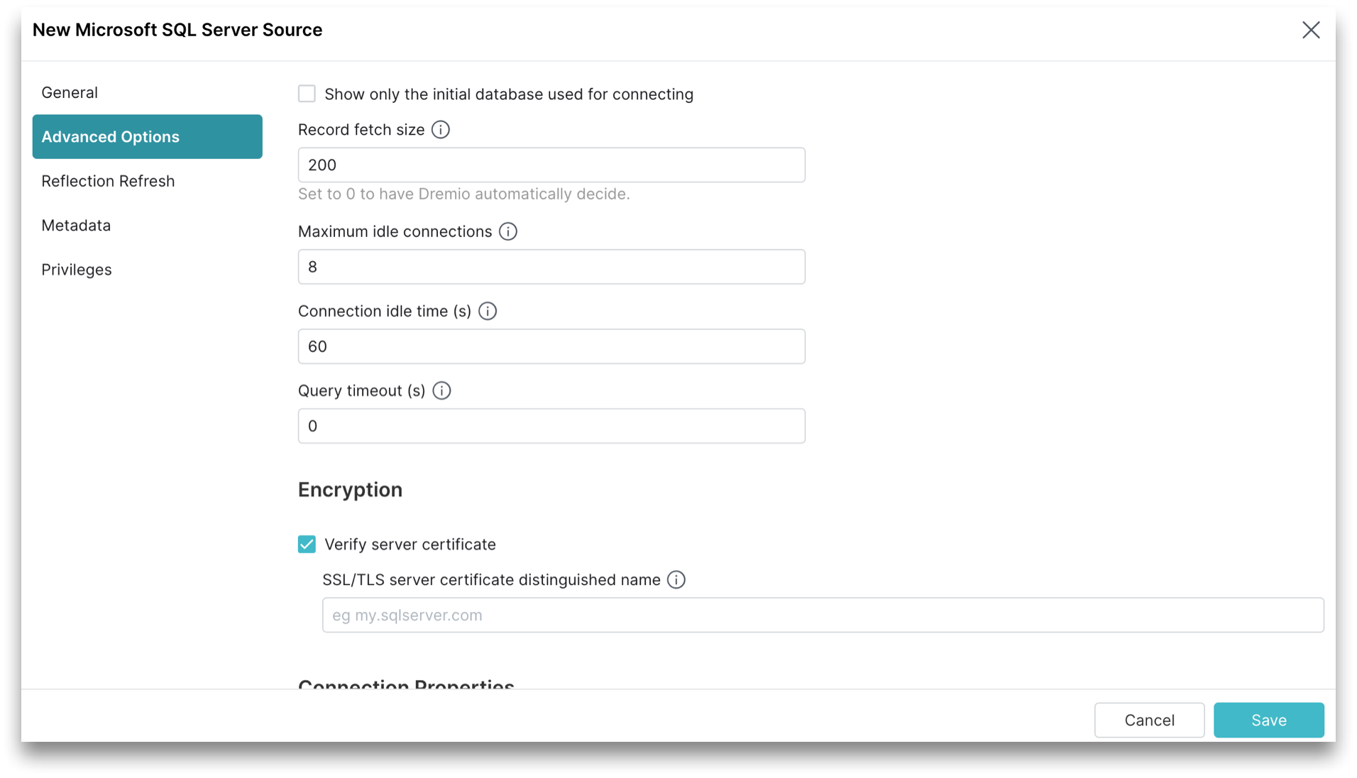 This is a screenshot showing the Advanced Options tab. This is a screenshot showing the Advanced Options tab.