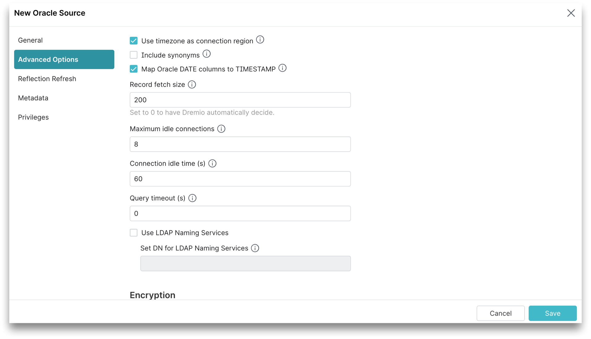This is a screenshot showing the Advanced Options tab. This is a screenshot showing the Advanced Options tab.
