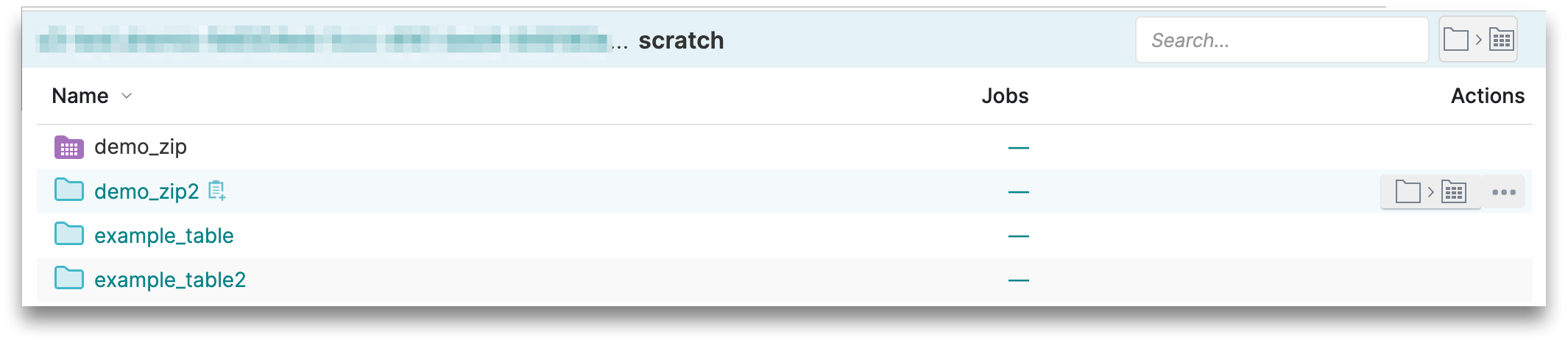 Screenshot of the scratch directory. Screenshot of the scratch directory.